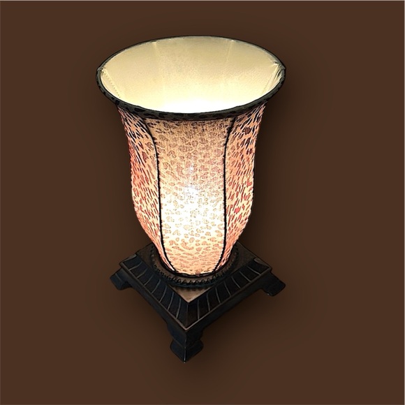 Vintage Leopard Print Accent L a mp 12″ Mood L i ghting with On/Off Cord Perfect - Picture 7 of 16